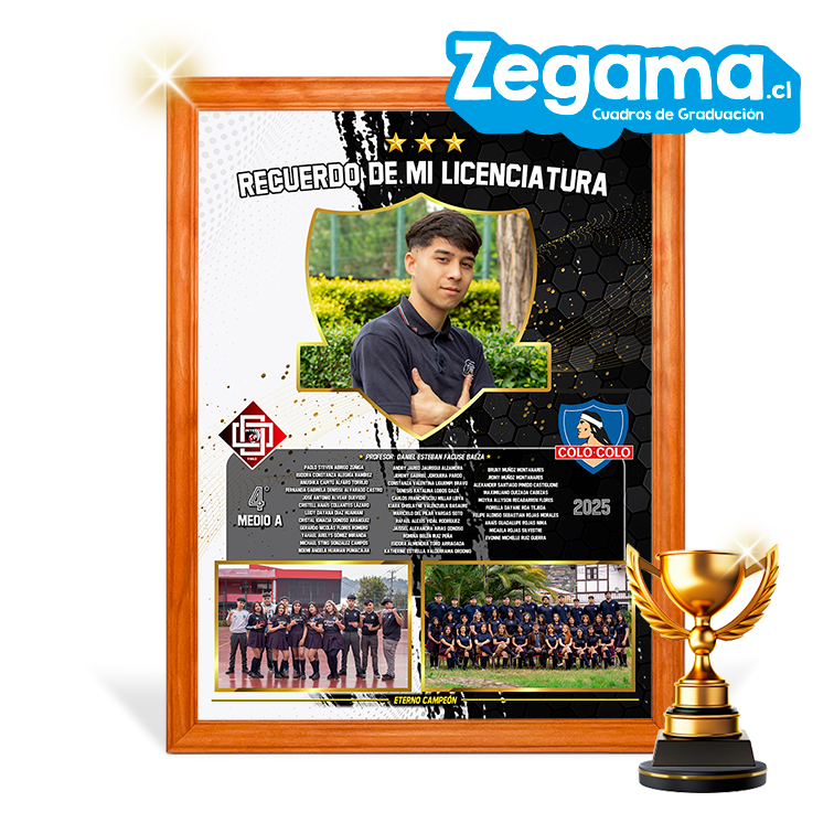 Cuadro de Graduacion Futbolero Albo Campeon
