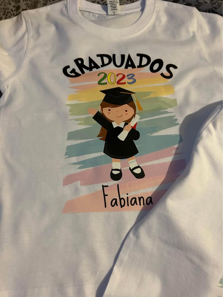 Polera Graduacion Doble cara