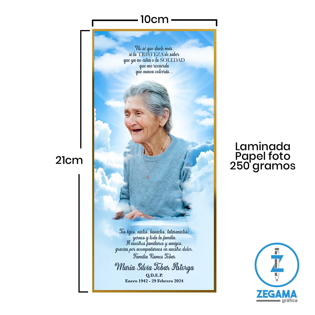 Tarjeta de Condolencia XL