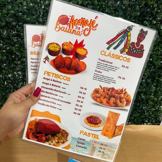 Menu Plastificado