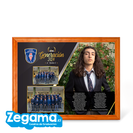 Cuadro de Graduacion Clasico Horizontal Negro