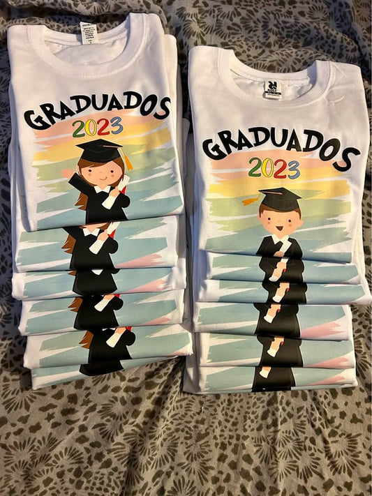 Polera Graduacion Doble cara