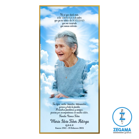 Tarjeta de Condolencia XL